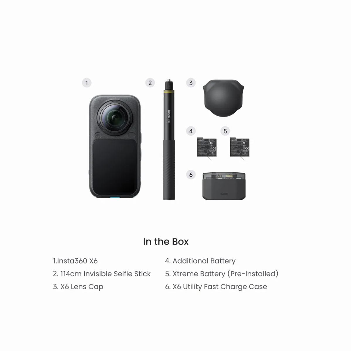 Insta360 X6 Flagship 8K 360 camera with Sony sensors for1-inch imaging. New OLED screen. Compact.Huge potential.
