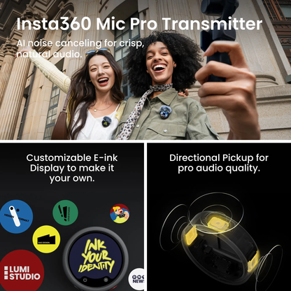Insta360 Luna Ultra dual-lens 8K gimbal camera with superb low-light performance and a detachable touchscreen.