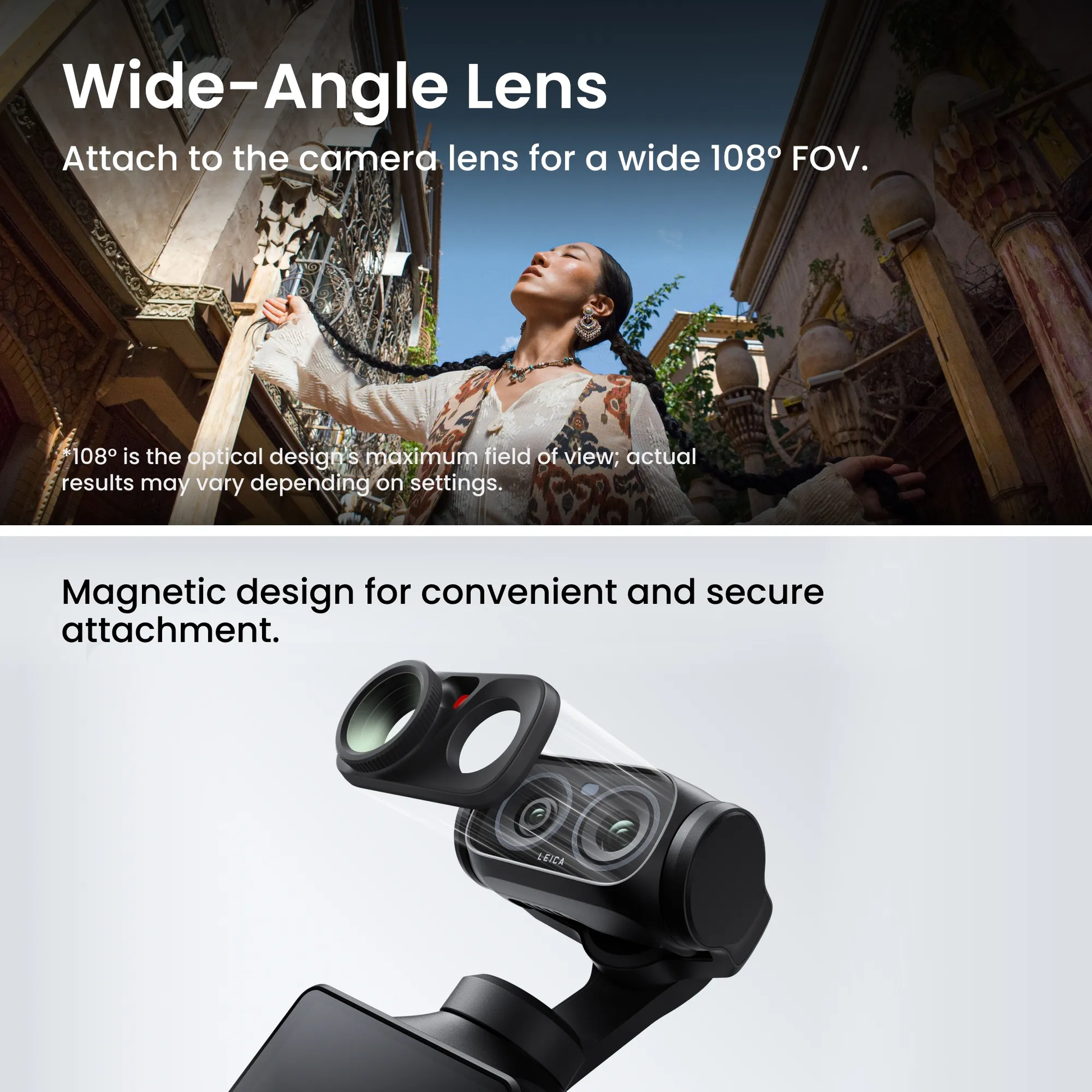 Insta360 Luna Ultra dual-lens 8K gimbal camera with superb low-light performance and a detachable touchscreen.