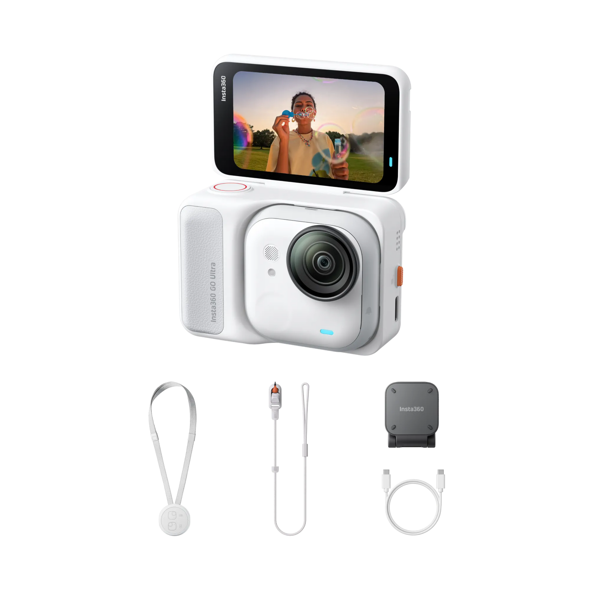 Insta360 GO Ultra action camera Get stunning 4K60fps footage day or night with the huge 1/1.28" sensor and 5nm AI chip Ship From US Warehouse