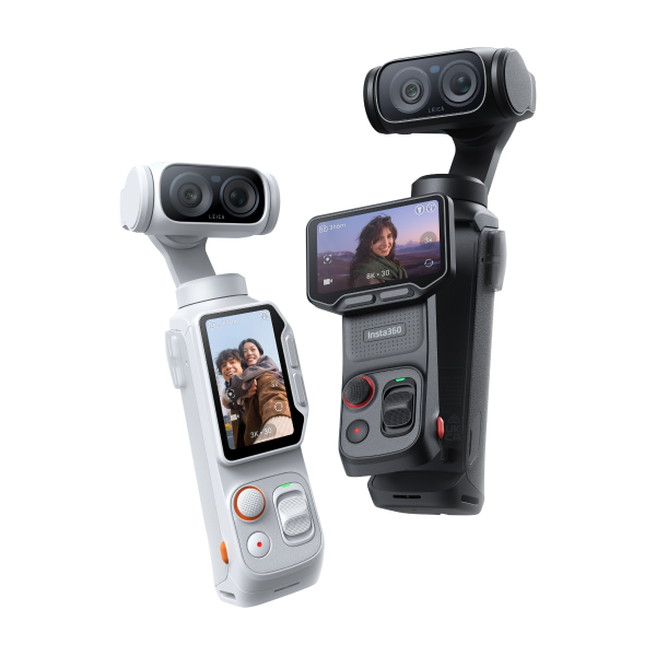 Insta360 Luna Ultra dual-lens 8K gimbal camera with superb low-light performance and a detachable touchscreen.