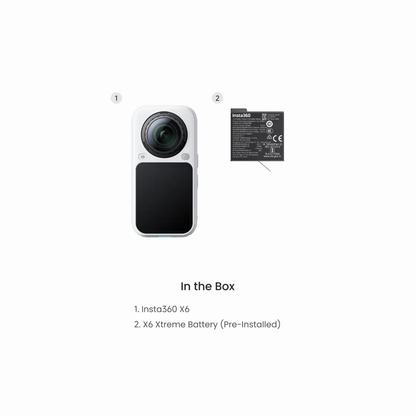 Insta360 X6 Flagship 8K 360 camera with Sony sensors for1-inch imaging. New OLED screen. Compact.Huge potential.