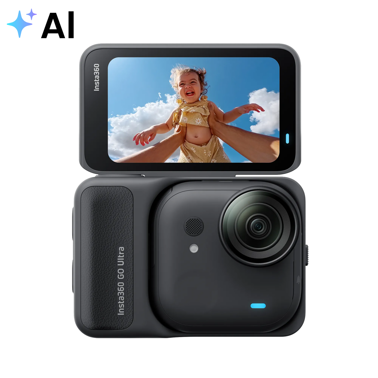 Insta360 GO Ultra action camera Get stunning 4K60fps footage day or night with the huge 1/1.28" sensor and 5nm AI chip Ship From US Warehouse