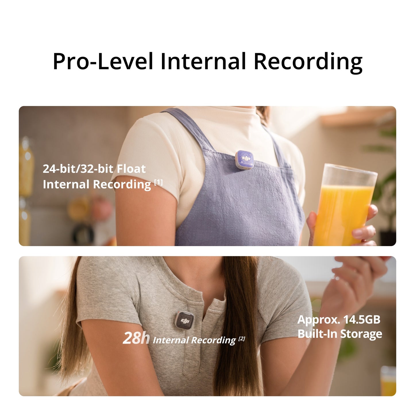 DJI Mic Mini 2S 28-Hour Internal Storage 4TX + 1RX Cross-Gen Connectivity & Four-Channel Output