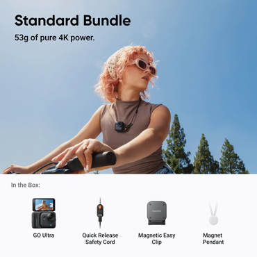 Insta360 GO Ultra action camera Get stunning 4K60fps footage day or night with the huge 1/1.28" sensor and 5nm AI chip Ship From US Warehouse