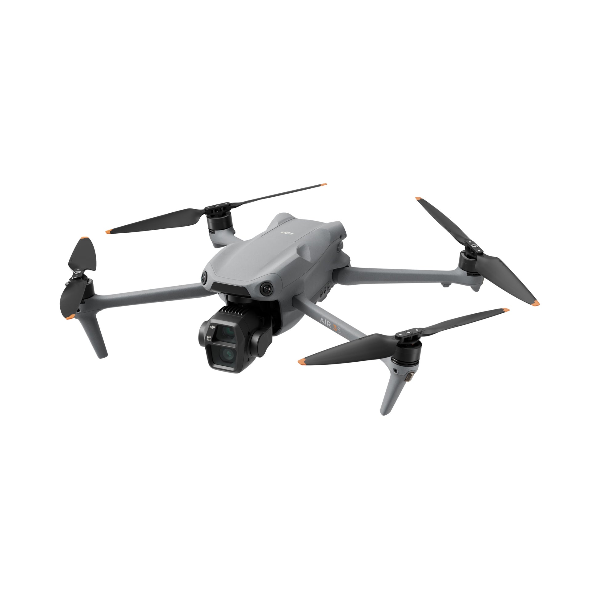 Drone DJI Air 3S Câmera principal CMOS de 1" Tempo de voo de 45 minutos, transmissão de vídeo de 20 km Vídeo HDR 4K/60fps com câmera dupla e 14 pontos de faixa dinâmica