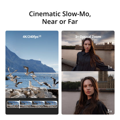 DJI Osmo Pocket 4P gimbal camera with Dual Cameras 4K/240fps Slow Motion  1-Inch CMOS  17-Stop Dynamic Range