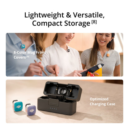 DJI Mic Mini 2S 28-Hour Internal Storage 4TX + 1RX Cross-Gen Connectivity & Four-Channel Output