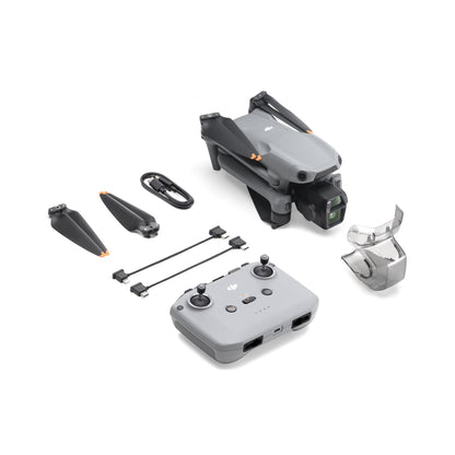 Drone DJI Air 3S Câmera principal CMOS de 1" Tempo de voo de 45 minutos, transmissão de vídeo de 20 km Vídeo HDR 4K/60fps com câmera dupla e 14 pontos de faixa dinâmica