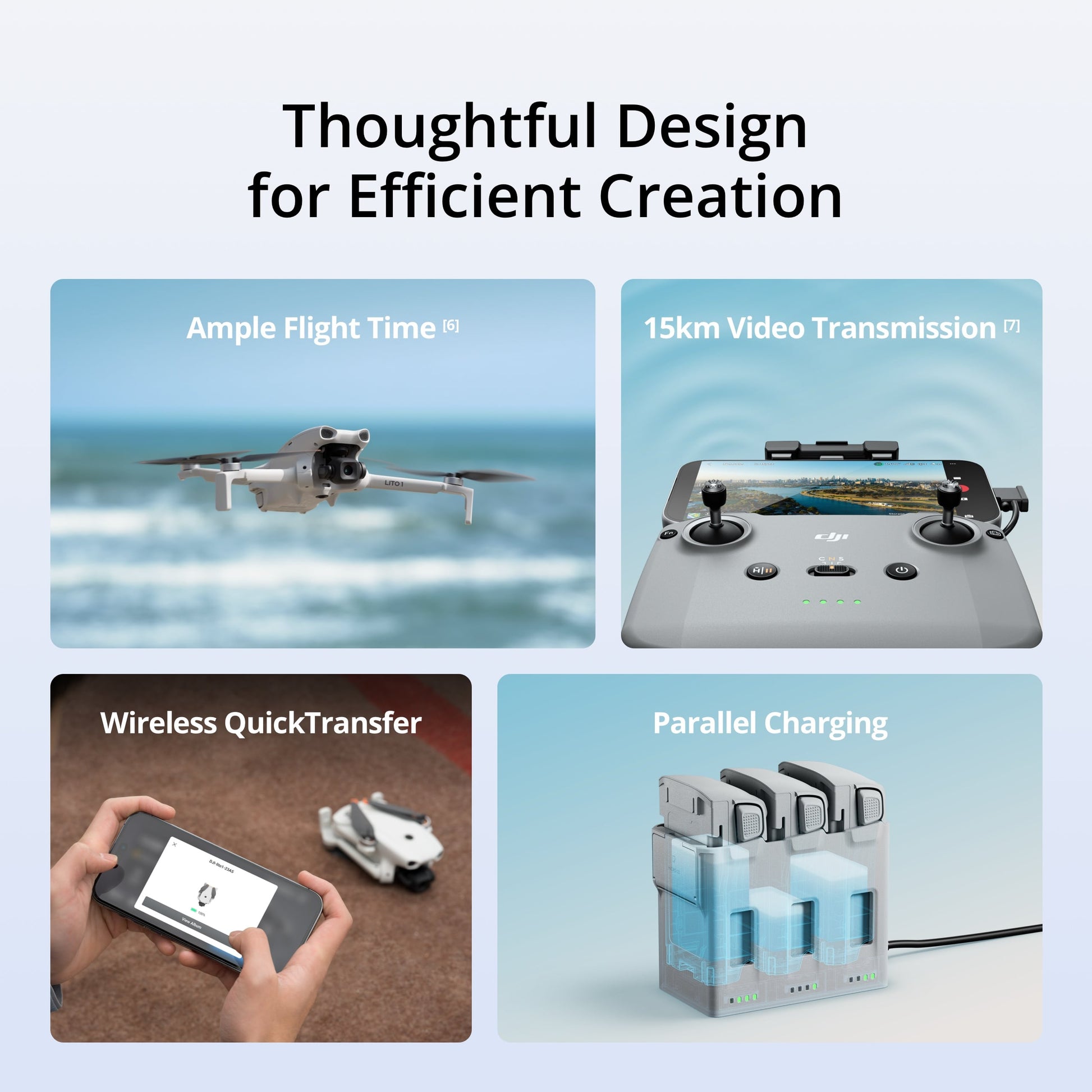 DJI Lito 1 drone 4K Video  8K Image Under 249 g 15km Video Transmission Omnidirectional Obstacle Sensing