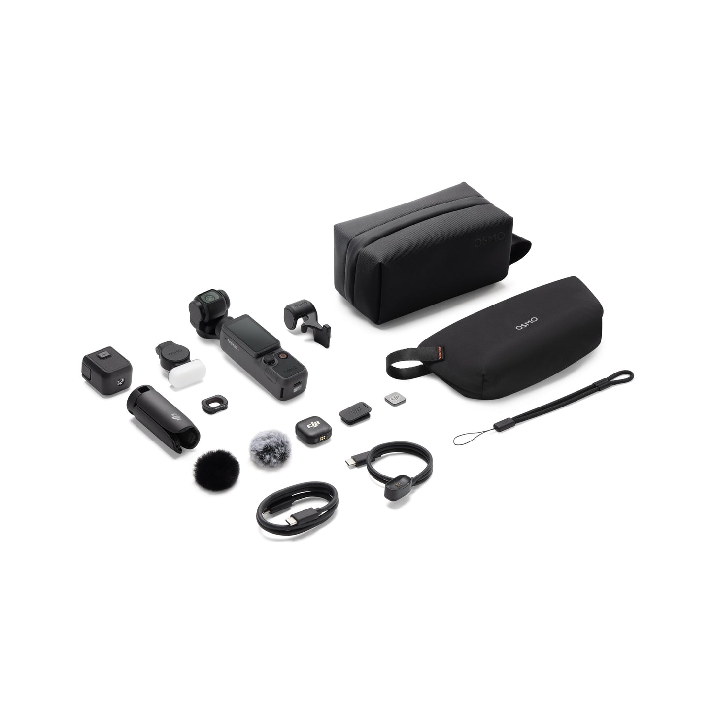 Câmera gimbal DJI Osmo Pocket 4 1" CMOS e 4K/240fps 107 GB de armazenamento integrado 14 pontos de faixa dinâmica Zoom de 2x sem perdas