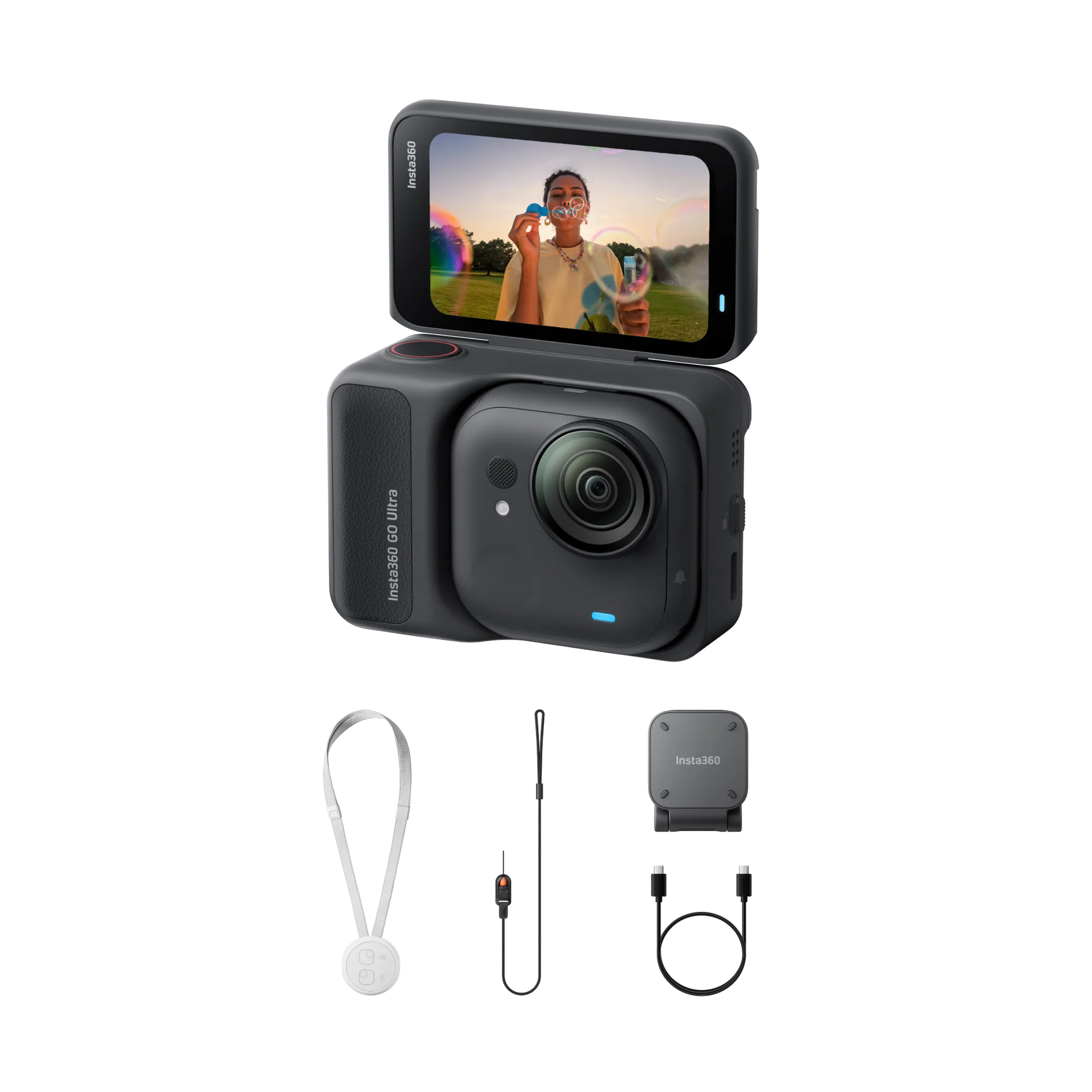 Insta360 GO Ultra action camera Get stunning 4K60fps footage day or night with the huge 1/1.28" sensor and 5nm AI chip Ship From US Warehouse