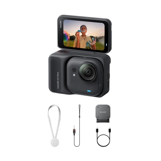 Insta360 GO Ultra action camera Get stunning 4K60fps footage day or night with the huge 1/1.28" sensor and 5nm AI chip Ship From US Warehouse