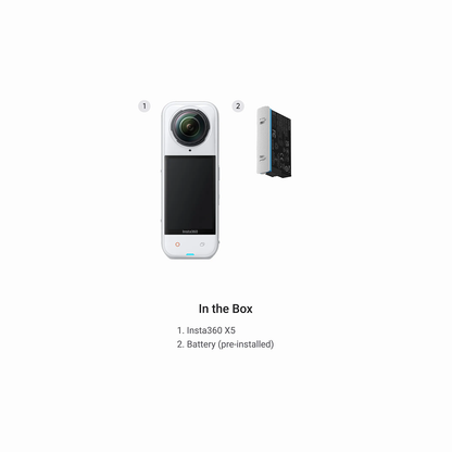 Insta360 X5 Flagship 360 camera with unbeatable 8K imagequality in any light and a revolutionaryreplaceable lens design